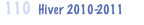110  Hiver 2010-2011