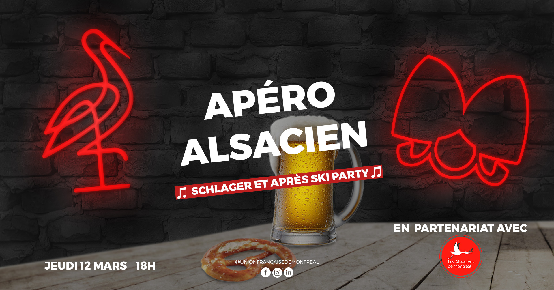 Apéro Alsacien : Knack, Bière et après Ski party ! - Les Alsaciens de